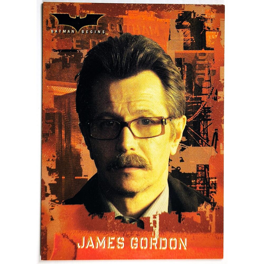 Topps DC 2005 Batman Begins Card #11 JAMES GORDON, See Pics/Descr.